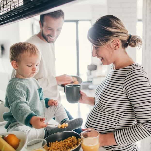 family cooking